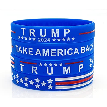 Yangmics Direct Trump 2024 Silicone Bracelets - Unisex Gifts