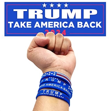 Yangmics Direct Trump 2024 Silicone Bracelets - Unisex Gifts