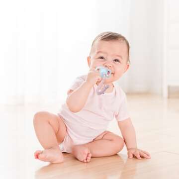 POKIPAW Pacifier Clip for Boys and Girls 6 Pack Baby Pacifier Holder Leash 100% Handmade Braided Fit...