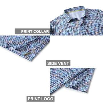 Performance Moisture Wicking Golf Shirts for Men