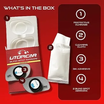 Utopicar Blind Spot Convex Mirrors for Safer Driving