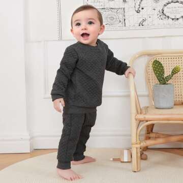 Newborn Baby Gender Neutral Sweatsuit - Cozy & Stylish