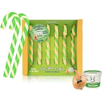 Mcphee Archie Sour Cream & Onion Candy Canes - Uniquely Savory Treats