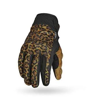 High-Performance TORC Motorcycle Gloves - Black Huntington Leopard (Large)