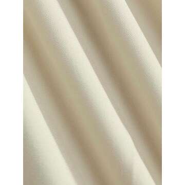 CIDER High Waist Pleated Wide Leg Pants: Beige, L