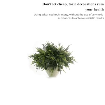 Norfolk Pine Branches for Christmas Decor - 12Pcs