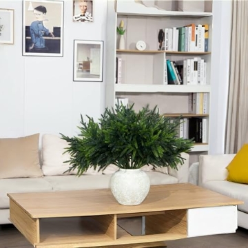 Norfolk Pine Branches for Christmas Decor - 12Pcs