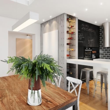 Norfolk Pine Branches for Christmas Decor - 12Pcs