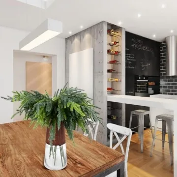 Norfolk Pine Branches for Christmas Decor - 12Pcs