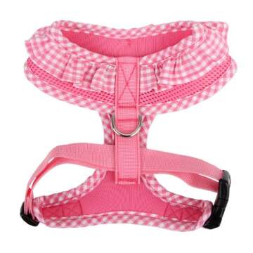 Authentic Puppia Vivien Harness, Pink, Small