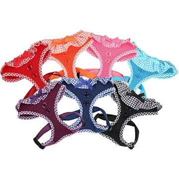 Authentic Puppia Vivien Harness, Pink, Small