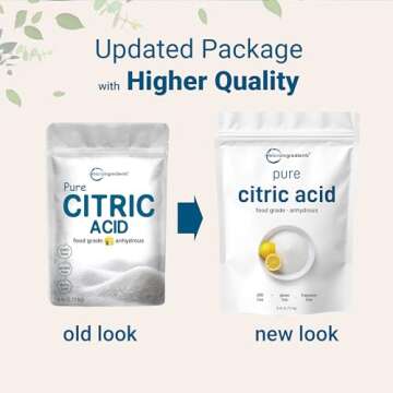 6lb Pure Citric Acid - Versatile & Economical for Kitchen Use