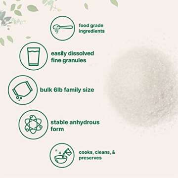 6lb Pure Citric Acid - Versatile & Economical for Kitchen Use