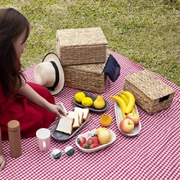 Elegant Set of 3 Handcrafted Nesting Storage Baskets
