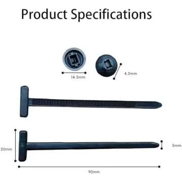 100PCS Heavy Duty Nylon Universal Cable Tie Buckles