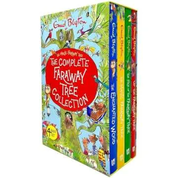 Enid Blyton The Magic Faraway Tree Collection 4 Books Box Set Pack (Up The Faraway Tree, The Magic Faraway Tree, The Folk of the Faraway Tree, The Enchanted Wood)