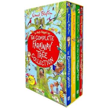 Enid Blyton The Magic Faraway Tree Collection 4 Books Box Set Pack (Up The Faraway Tree, The Magic Faraway Tree, The Folk of the Faraway Tree, The Enchanted Wood)