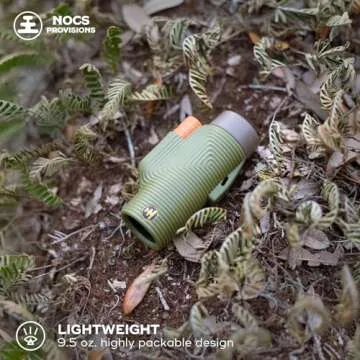 Nocs Provisions Zoom Tube 8x32 Monocular, 8X Magnification Telescope, Bak4 Prism, Wide Field of View for Bird Watching, Backpacking & Wildlife Viewing - Juniper Green II