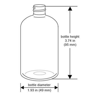 Premium 4 Ounce Boston Round Bottles - BPA-Free Pack