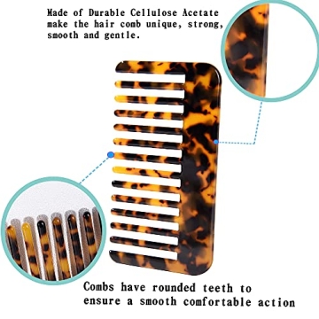 Fsmiling Hair Detangling Comb - Travel Friendly, Eco-Friendly