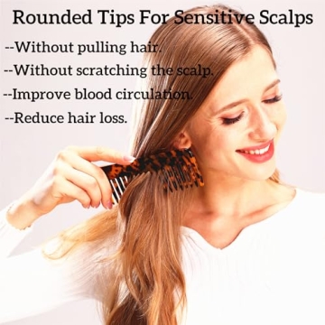 Fsmiling Hair Detangling Comb - Travel Friendly, Eco-Friendly