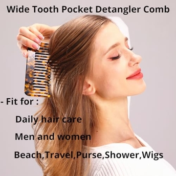 Fsmiling Hair Detangling Comb - Travel Friendly, Eco-Friendly