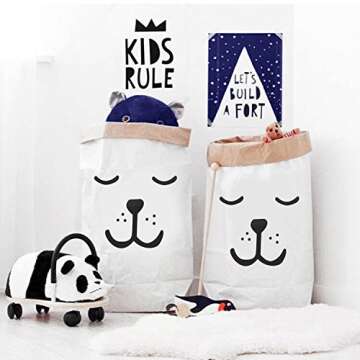 Kangkang Cute Cartoon Storage Bag for Kids' Room Organizing