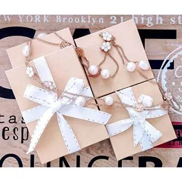 TheDisplayGuys 25-Pack #11 Cotton Filled Cardboard Paper Jewelry Box Gift Case - Kraft Brown (2.1" x 1.8" x 0.8")