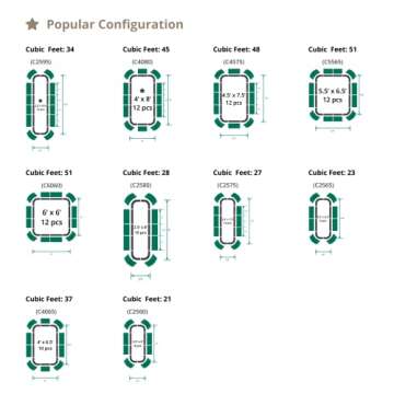 Vego garden Raised Garden Bed Kit, 17" Tall 10 in 1 Modular Metal Raised Garden Beds Kit, Metal Planter Box for Vegetables, Flowers, Herbs, Olive Green