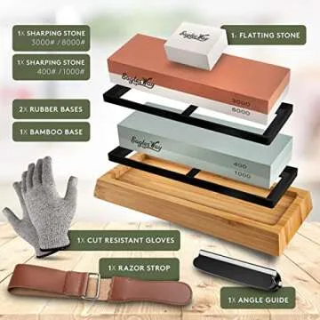 Eagles Way Professional Knife Sharpening Stone - Ultimate Kit for Every Knifemaker