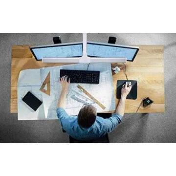 PHIVE HT-1 LED Desk Lamp, Ultra Wide with Clamp