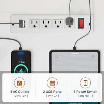 SEDETA L Shaped Computer Desk, Reversible U Shaped Home Office Desk with 3 Fabric Drawers and Storage Shelves, L Shaped Desk with Power Outlet, LED Strip, White