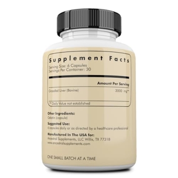 Grass Fed Beef Liver Capsules for Optimal Wellness