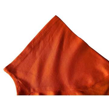 DANVOUY Women's Summer Casual Letters Printed T-Shirt Short Sleeves Graphic V-Neck Tops Orange XX-La...