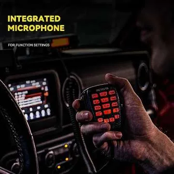 Retevis RA87 GMRS Mobile Radio, 40W Mobile GMRS Repeater, GMRS Transceiver 8 Repeater Channels Base Station, Mobile GMRS Two Way Radio for Off-Road(Black 1Pack)