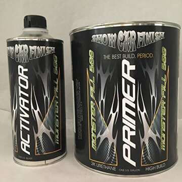 Show Car Finish Monster Fill 500 Primer and Activator, Fast Drying, Very high end Primer, Made in US...