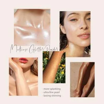 KYDA Highlighter Powder Spray, Glitter High Gloss Spray Shimmer Sparkle Powder Makeup Spray, for Face Body Cosmetic-Light Gold