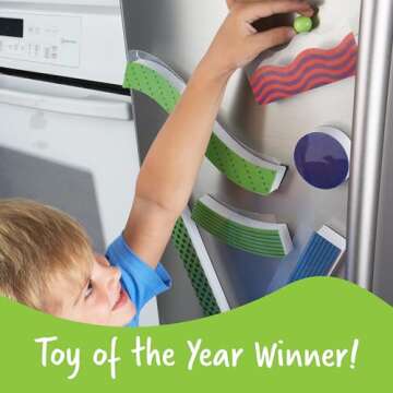 Learning Resources Tumble Trax Magnetic Marble Run, STEM Toy, 28 Piece Set, Ages 5+