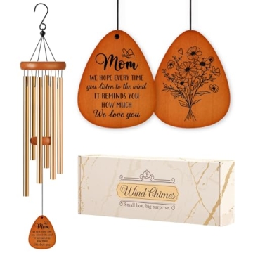 Leebbsin Gifts for Mom, Mom Gifts Wind Chimes, Birthday Gifts for Mom from Daughter Son, Love Remind...