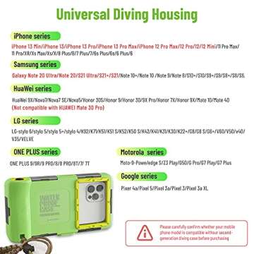 Upgrade Diving Swimming Waterproof Protective Case, Outdoor Universal Snorkeling Surfing Professiona...