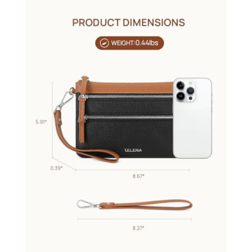 Telena Wristlet Wallet for Women, Stylish & Functional