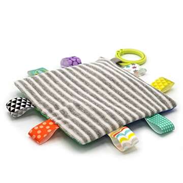 Taggies Harley Raccoon Crinkle Toy for Babies 6.5 Inches