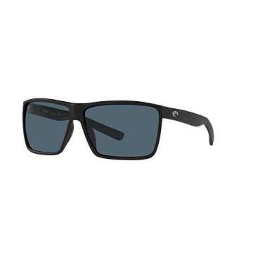 Costa Del Mar Man Sunglasses Matte Black Frame, Gray Lenses, 63MM