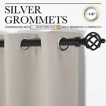 NICETOWN Blackout Curtains: Elegant Room Darkening Drapes