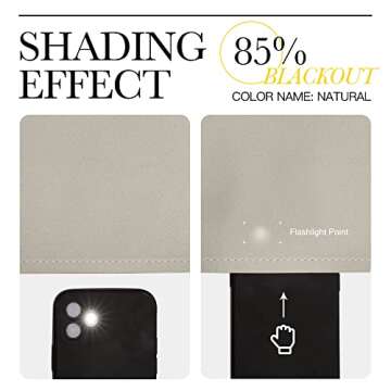 NICETOWN Blackout Curtains: Elegant Room Darkening Drapes