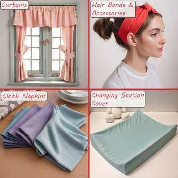 Durable Dusty Rose Poly Poplin Fabric for Sewing