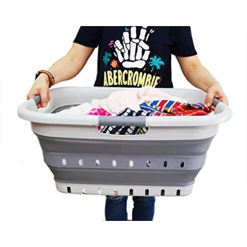 SAMMART 41L Collapsible Laundry Baskets - Space Saving Solution