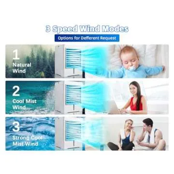 Portable Air Conditioner Mini USB Evaporative Fan for Home