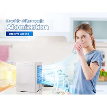 Portable Air Conditioner Mini USB Evaporative Fan for Home