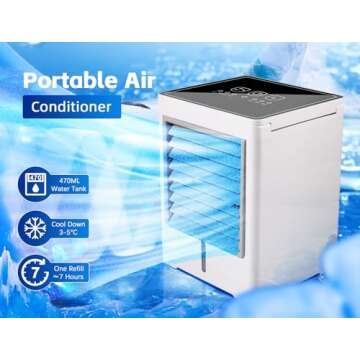 Portable Air Conditioner Mini USB Evaporative Fan for Home